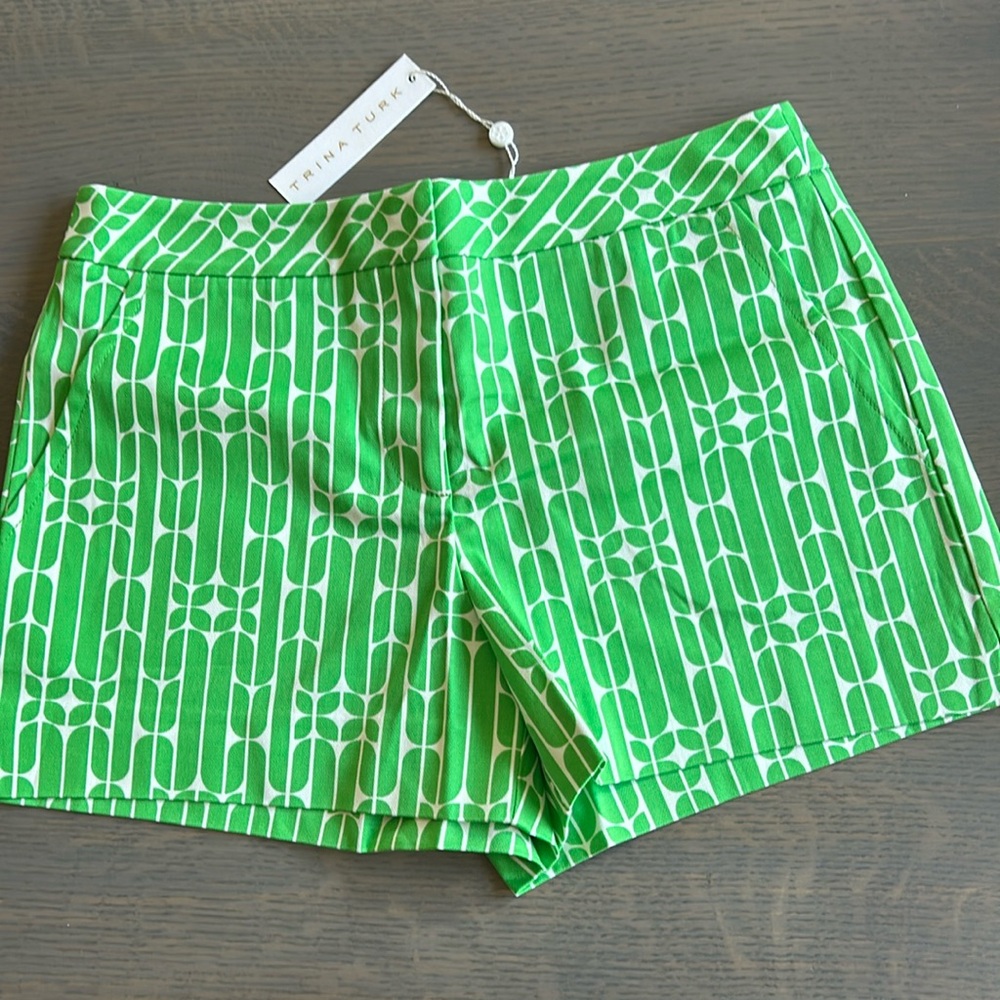 Trina Turk corbin shorts in green